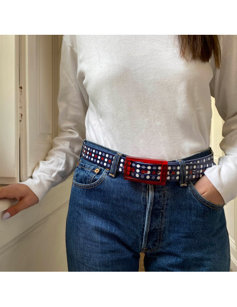 ceinture imprimée dots 3 portée