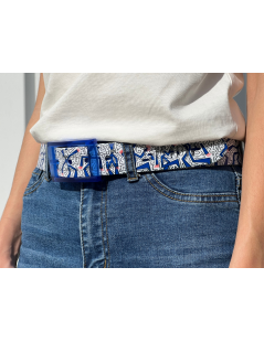 Ceinture Ganouche All Over Bleu