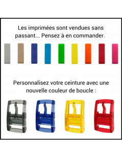 Boucles et passants interchangeables