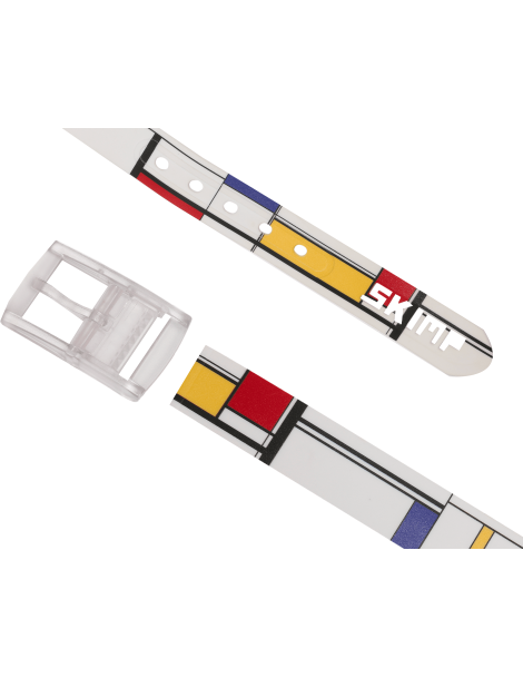 ceinture imprimée la géométrique à plat