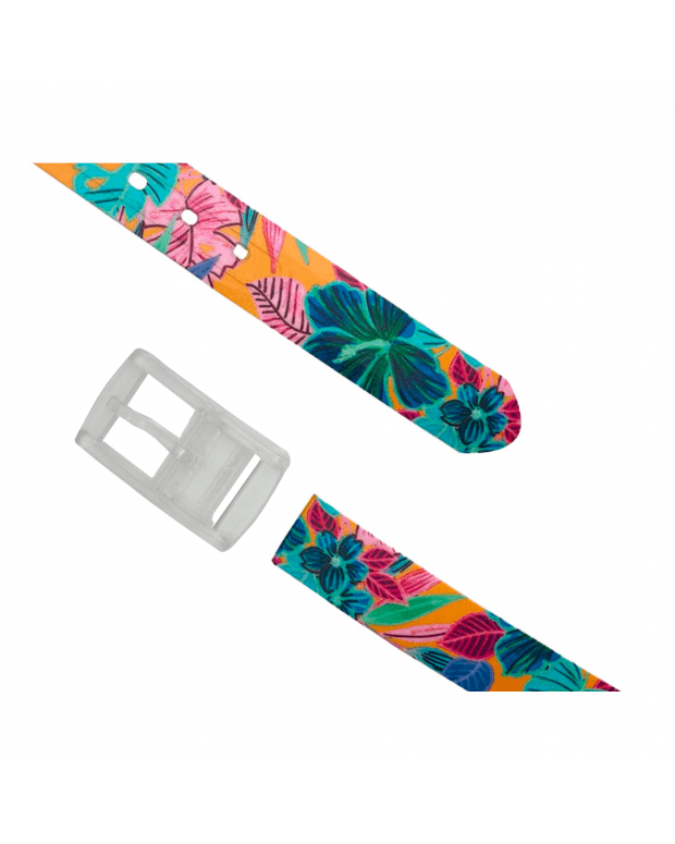 Ceinture imprimée motif Tropicale