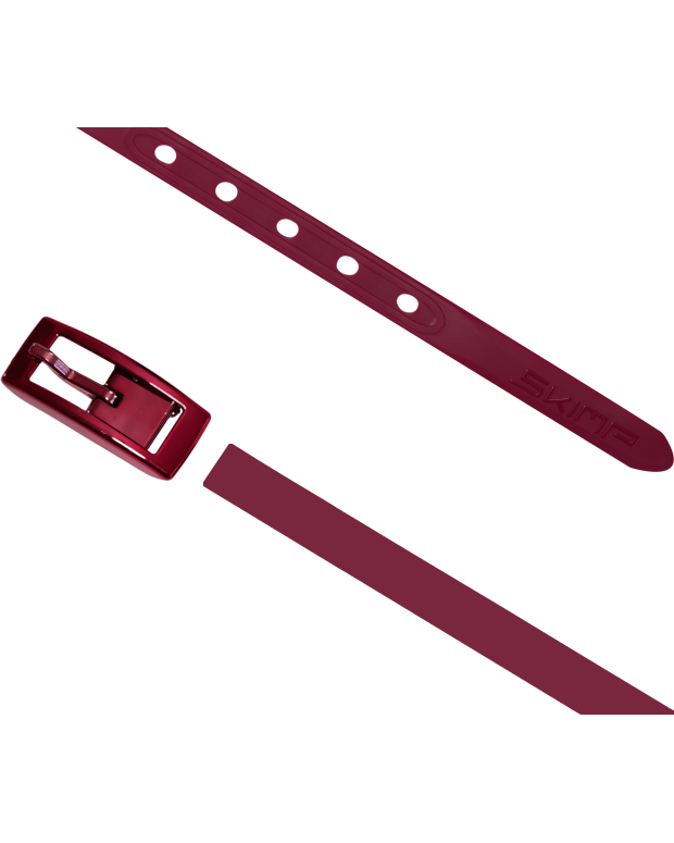 The wine red Charmeuse Belt