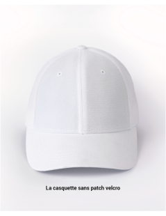 CASQUETTE À PATCH BLANCHE