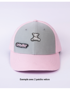 CASQUETTE À PATCH ROSE