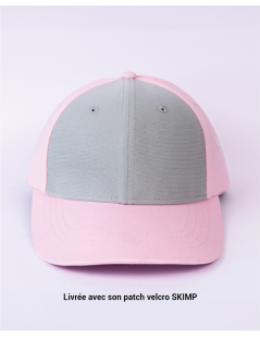 CASQUETTE À PATCH ROSE