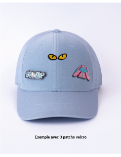 CASQUETTE À PATCH BLEU CIEL