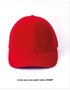 CASQUETTE  ROUGE À PATCH