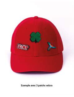 CASQUETTE  ROUGE À PATCH