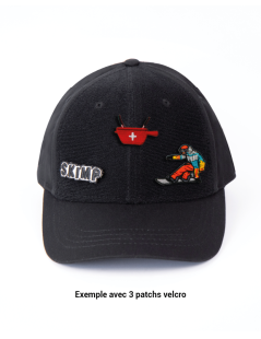 CASQUETTE À PATCH NOIRE